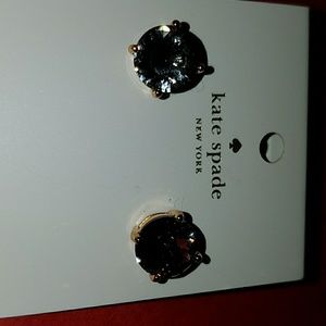 Kate Spade Black Gumdrop Earrings